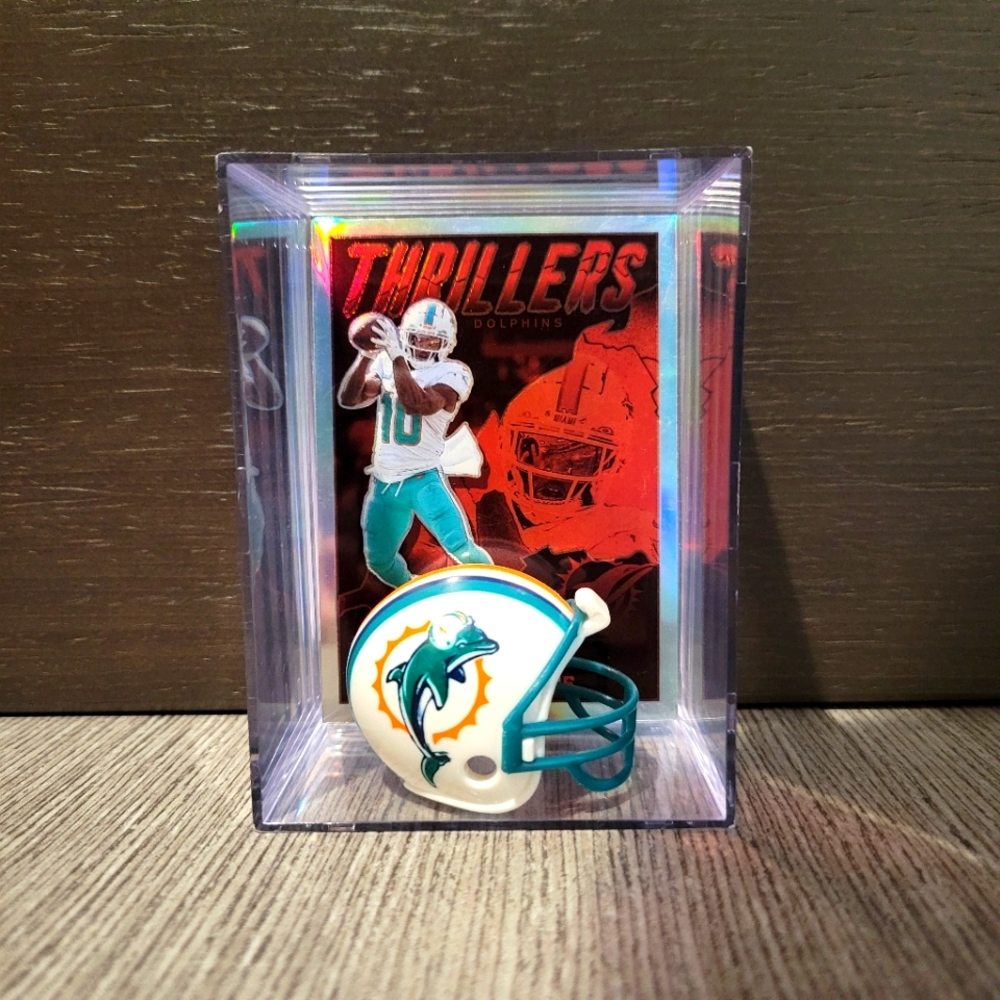 Tyreek Hill Miami Dolphins Mini Helmet Football Sports Box